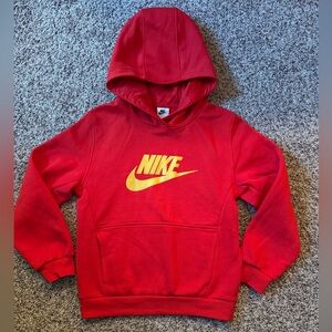 Nike | Youth Red and Gold Hoodie